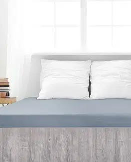 Plachty 4Home jersey prestieradlo Mako sivá, 90 x 200 cm