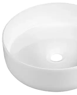 Umývadlá SAPHO - FIASTRA keramické umývadlo na dosku, priemer 40cm, biela FT801