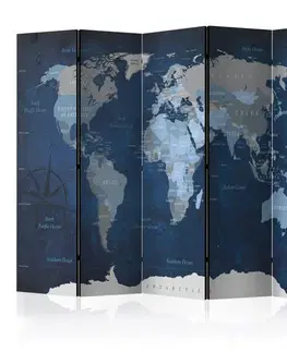 Paravány Paraván Dark Blue World Dekorhome