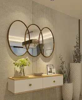 Konzolové stolíky Komoda Zuzu 120 - Sapphire Oak, White