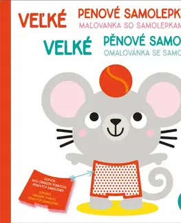 Nalepovačky, vystrihovačky, skladačky Velké pěnové samolepky: Myšák / Veľké penové samolepky: Myška