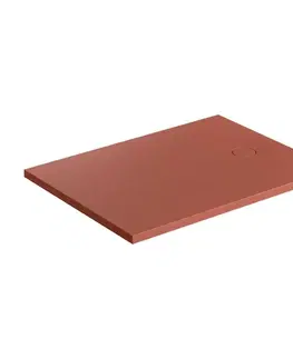 Vane OMNIRES - AQUAROCK kompozitná sprchová vanička protišmyková, 80 x 120 cm, terracotta mat AQUAROCK80-120TE