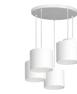 Svietidlá  Luster na lanku ARDEN 5xE27/60W/230V biela 3431
