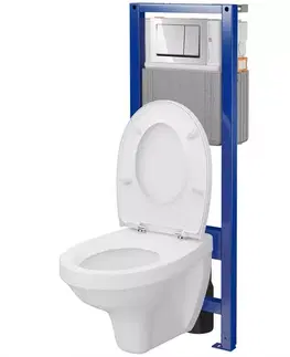 Sanitárna keramika Podomietková zostava Agis II B980 tlačidlo chróm Enter II
