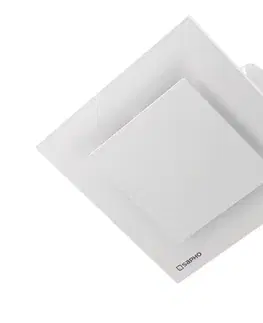 Doplnky do kúpeľne SAPHO - TECTO stropný axiálny ventilátor s časovačom, 20W, potrubie 100, biela TC202
