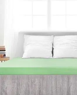 Plachty 4Home jersey prestieradlo Mako zelená, 180 x 200 cm