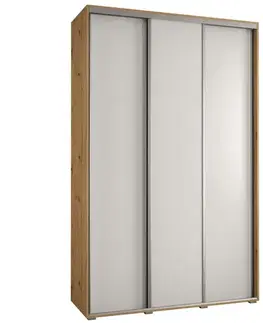 Šatníkové skrine Skriňa 45 Canaris 1 160 artisan/biela/silver