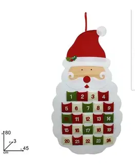 Vianočné dekorácie MAKRO - Kalendár adventný rôzne dekory