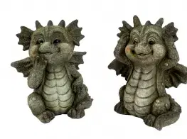 Záhradné dekorácie MAKRO - Drak 22cm rôzne motívy
