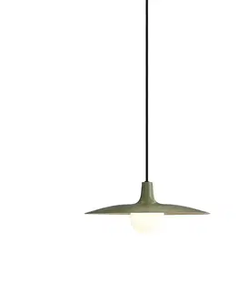Koľajnicové svetelné systémy Retro závesná lampa zelená pre koľajnicový systém 1-fázový - Slimline Panzi
