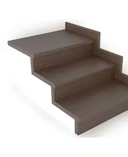 Schodové nášlapy Schodový nášľap / profil TOPSTEP Flex Dub antic 1200 × 340 × 11 mm