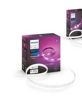 LED osvetlenie SADA -LED RGBW Stmievateľný pásik Philips Hue WACA 2m 20W/230V + pásik 1m 11W/12V P3716 + P3717