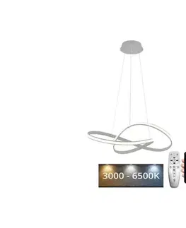 Svietidlá BRILAGI - LED Stmievateľný luster na lanku COSMOWAVE LED/70W/230V 3000-6500K strieborná + DO BG-J4303/S