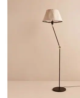 Lampy  Flexibilná stojacia lampa AYD 1xE27/40W/230V čierna/béžová 780SGN3527
