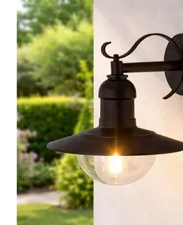 Svietidlá Brilagi - Vonkajšie nástenné svietidlo MOLDE 1xE27/60W/230V IP44 čierne 63022