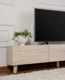 TV stolíky TV stolík Alvin - Travertine