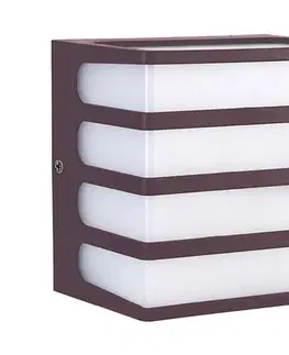 Svietidlá  LED Vonkajšie nástenné svietidlo LED/8W/230V IP65 4000K hnedá 10285