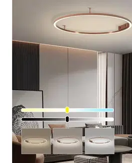 Svietidlá  NEO 07326-80C-LED Stmievateľné stropné svietidlo FINO LED/55W/230V 80 cm Tuya ružové zlato + diaľkové ovládanie 07326-80C