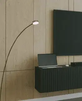 TV stolíky ArtExt Závesný TV stolík JOY | 200 cm Farba: R3 biely lesk
