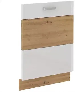 Nábytok do kuchyne a jedálne ARTISAN biela lesklá predná stena umývačky 713X596