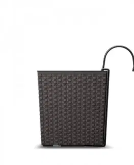 Kvetináče a truhlíky NABBI DRC600W plastový balkónový kvetináč 58 cm biela