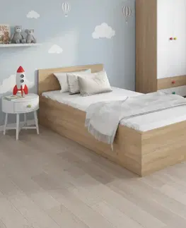 Postele Elvisia Posteľ DESA s roštom | 90 x 200 cm Farba: Biela