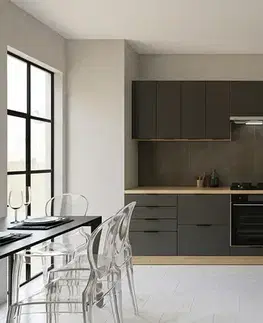 Kuchynské linky CRAF R2 moderná rohová kuchyňa 280 x 140, grafit