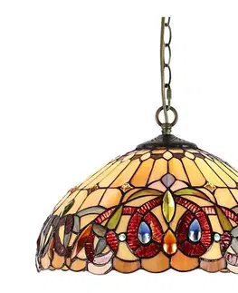 Svietidlá Prezent  - Luster na reťazi TIFFANY 2xE27/60W/230V 