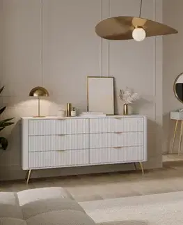 Nábytok do obývačky ArtLas TV stolík LINA 163 2D | biela