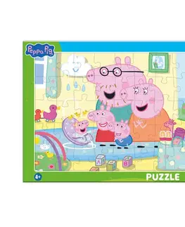 Do 49 dielikov Dino Toys PEPPA PIG: SOUROZENCI 40 deskové Puzzle
