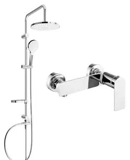 Sprchy a sprchové panely MEXEN/S - Erik sprchový stĺp vrátane sprchovej batérie Zero, chróm 71140205-00