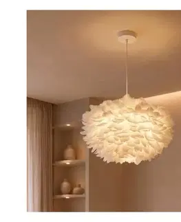 Svietidlá BRILAGI - Luster na lanku FEATHER 3xE27/40W/230V pr. 50 cm biela BRI944