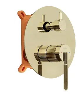 Sprchy a sprchové panely REA - Podomietková sprchová sada Argon Gold + BOX REA-P6538