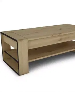 Konferenčné stolíky s úložným priestorom Konferenčný stolík Capannoli lift top dub artisan/čierna