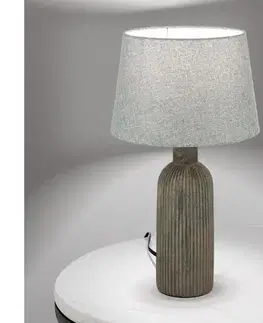 Lampy Orion LA 4-1226 - Stolná lampa ORCHID 1xE27/40W/230V keramika hnedá/šedá LA 4-1226 dekor