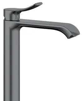 Kúpeľňové batérie SAPHO - SUGA stojánkova umývadlová batéria, vysoká, gun metal TJ006GM