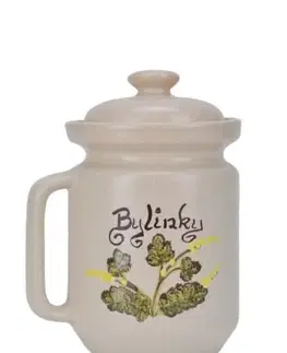 Dózy na potraviny Kinekus Dóza keramická BYLINKY 1l 852