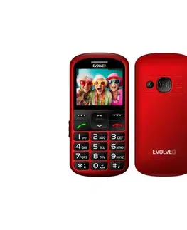 Predlžovacie káble Evolveo - EasyPhone XS, mobilný telefón pre seniorov červená EP-570-XS-RD