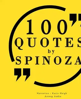 Filozofia Saga Egmont 100 Quotes by Baruch Spinoza (EN)