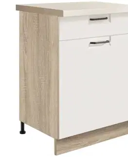 Kuchynské skrinky stojace Skrinka do kuchyne Favorit 5d Sonoma/White