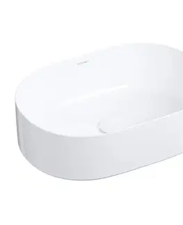 Umývadlá OMNIRES - MESA umývadlo na dosku, 46 x 31 cm biela lesk /BP/ MESA460BP