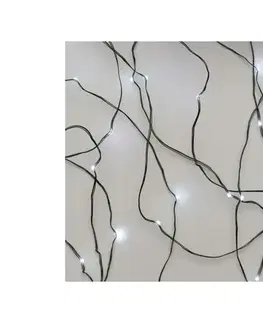 LED osvetlenie  Vonkajší LED svetelný reťazec 75xLED/12,5m IP44 studená biela D3AC04