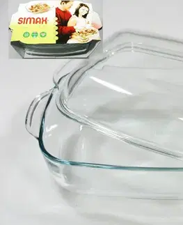 Pekáče, plechy MAKRO - Pekáč hranatý 3,2L s vekom 2,3L SIMAX