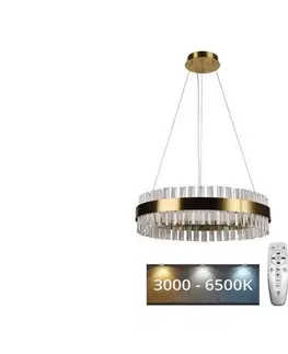 Svietidlá  LED Stmievateľný krištáľový luster na lanku LED/40W/230V + diaľkové ovládanie J6301/C