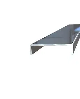 Obkladové lišty a profily Obkladový listello U profil Kartáčovaný nerez | tl. 0,8 mm
