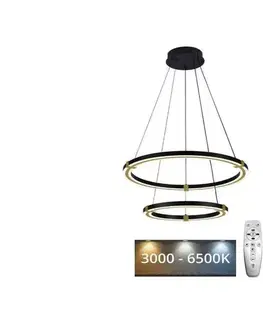 Svietidlá  LED Stmievateľný luster na lanku LED/130W/230V 3000-6500K + diaľkové ovládanie J4342/B