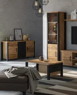 Vitríny VITTO moderná vysoká vitrína 05