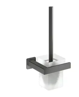 Doplnky do kúpeľne OMNIRES - NELSON WC kefa grafit /GR/ NL80620GR