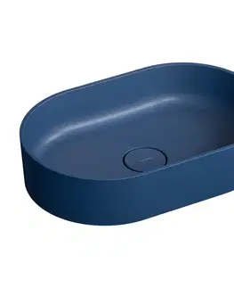 Umývadlá OMNIRES - OVO M+ umývadlo na dosku, 55 x 36 cm midnight blue /MB/ (OVOUNMB) 2. akosť