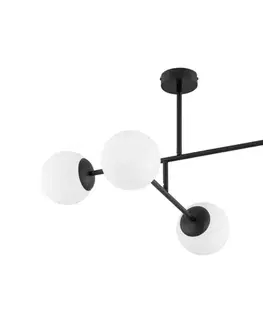Svietidlá  Prisadený luster DILON 4xE14/10W/230V čierna 63342